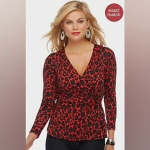 Sofia Vergara Surplice Wrap Top